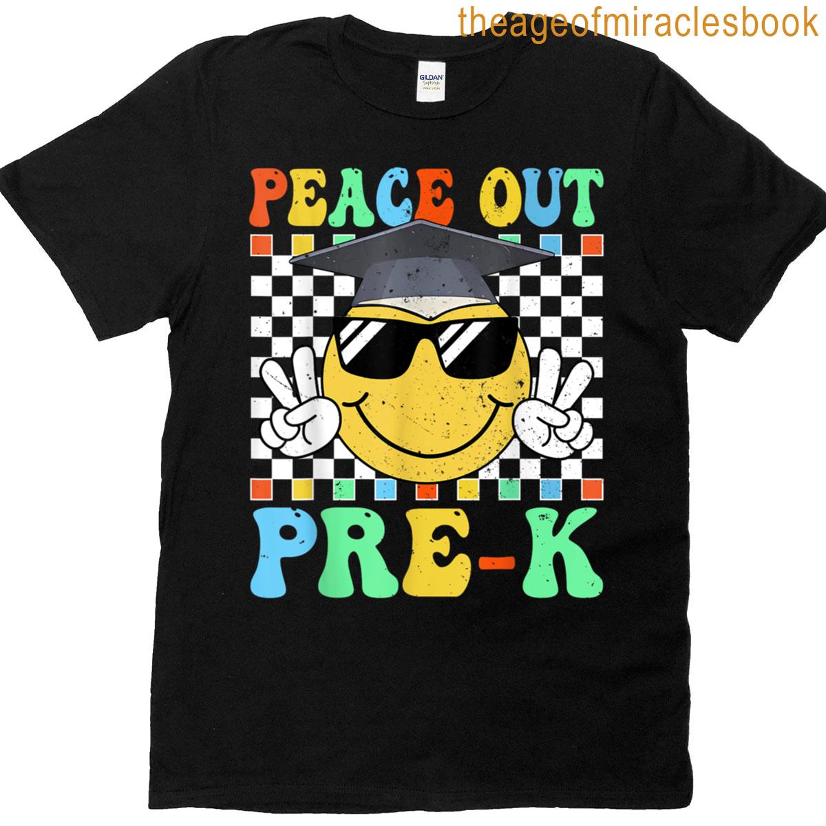 Peace Out Preschool Graduation Pre-k Last Day Of School T-shirt
