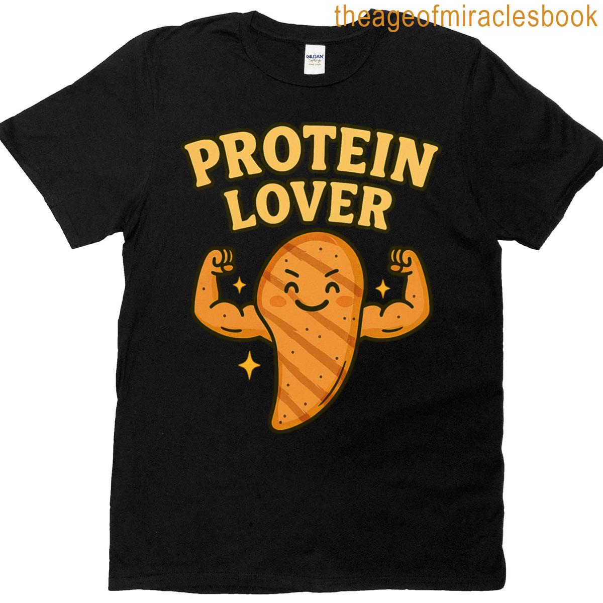 Protein Lover Funny Egg Gym Workout Food Pun Oversized T-shirt