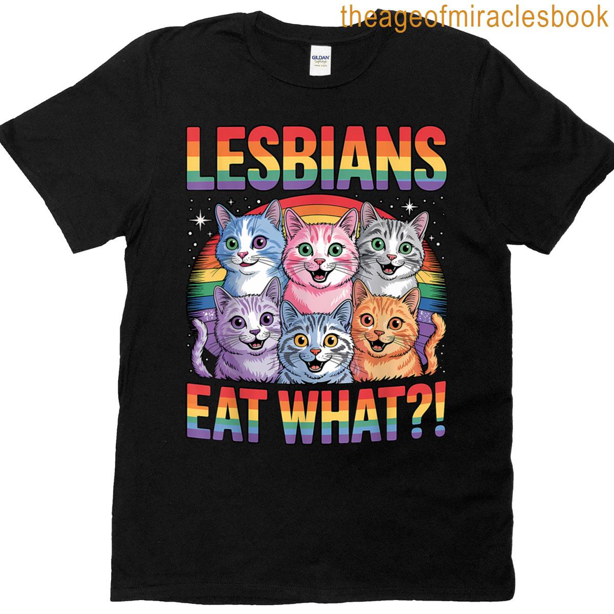 Funny Lesbian Cat Lgbtq Pride Month Cute Sassy T-shirt