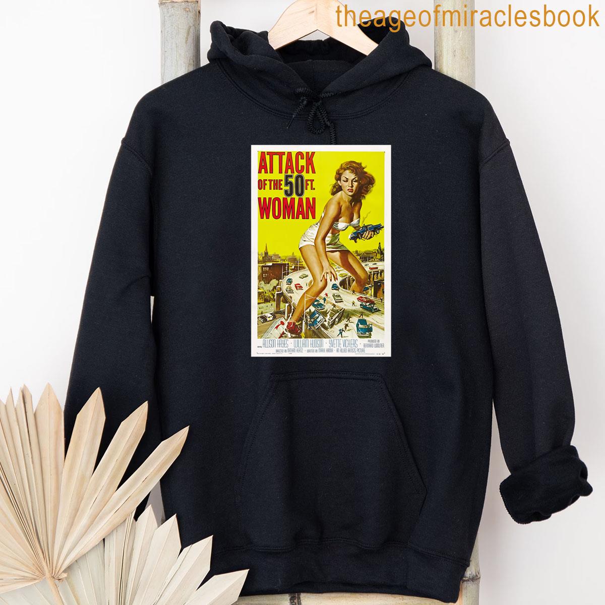 Alternative view of 1958 Big Girl - Attack Of The 50 Foot Woman Movie Poster Oversized T-shirt