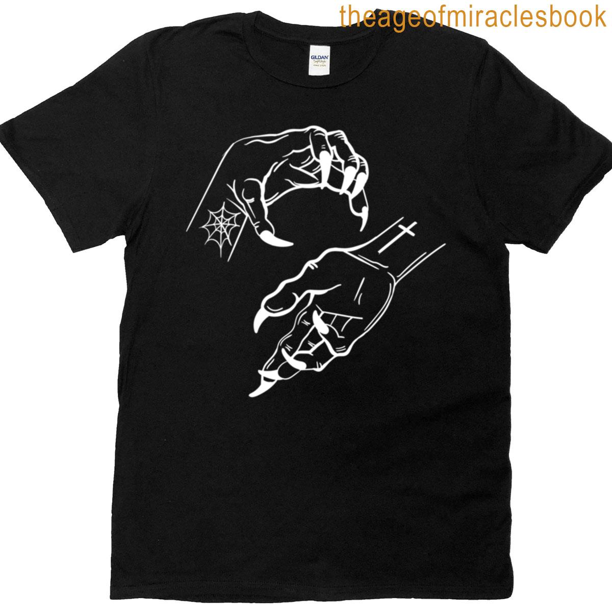Creepy Witch Hands Funny Witches Halloween T-shirt