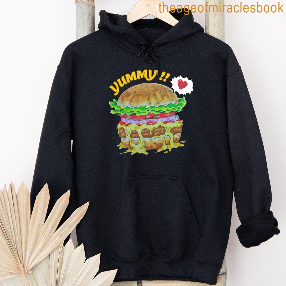 Alternative view of Yummy Cheesy Burger Love T-shirt