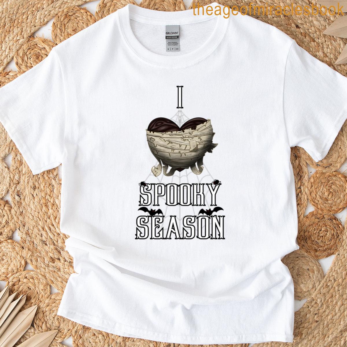 Mummy Heart I Love Spooky Season T-shirt