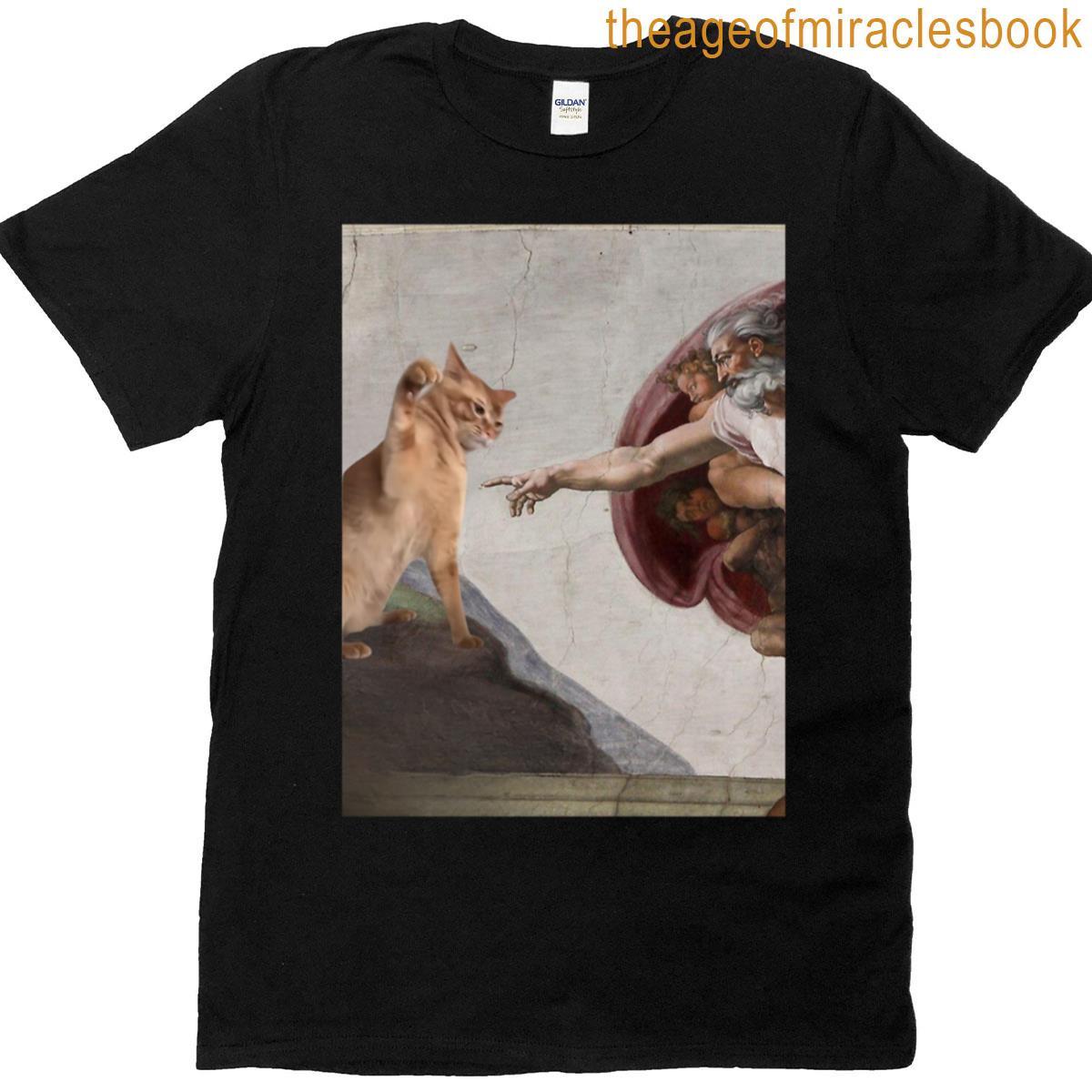 Purrfect Creation And God Created Cats T-shirt