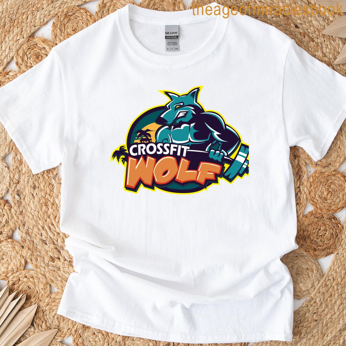 A Muscular Wolf Works Out At The Gym T-shirt