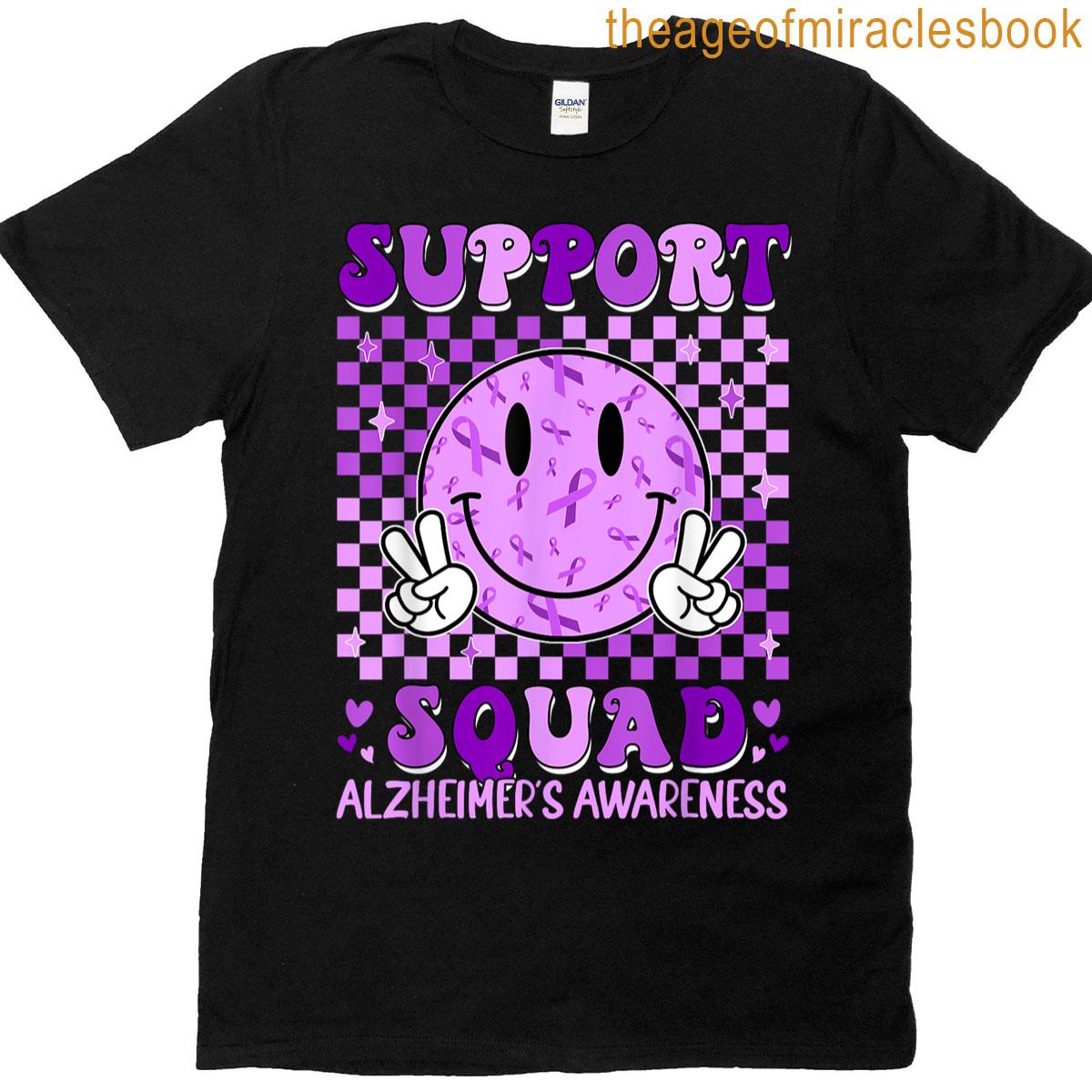 Motivational Support Squad Alzheimers Awareness Men Women T-shirt