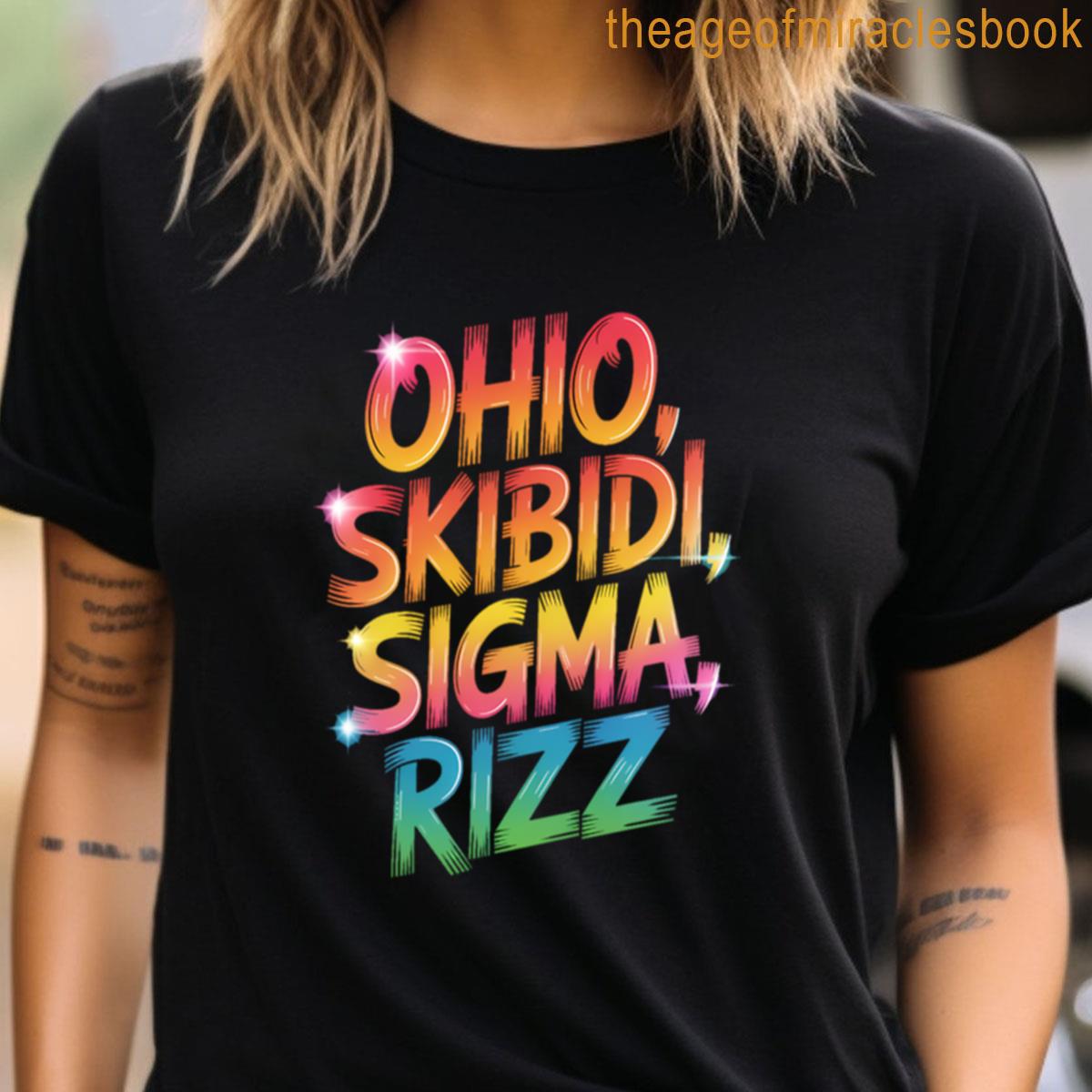 Ohio Skibidi Sigma Rizz Graffiti Meme T-shirt