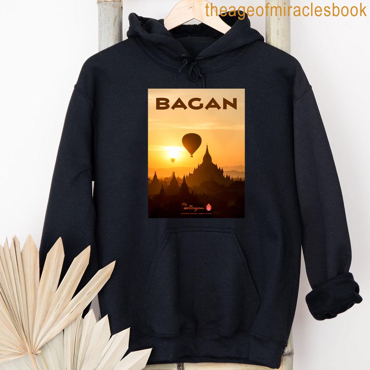 Alternative view of Vintage-style Bagan Travel Poster T-shirt
