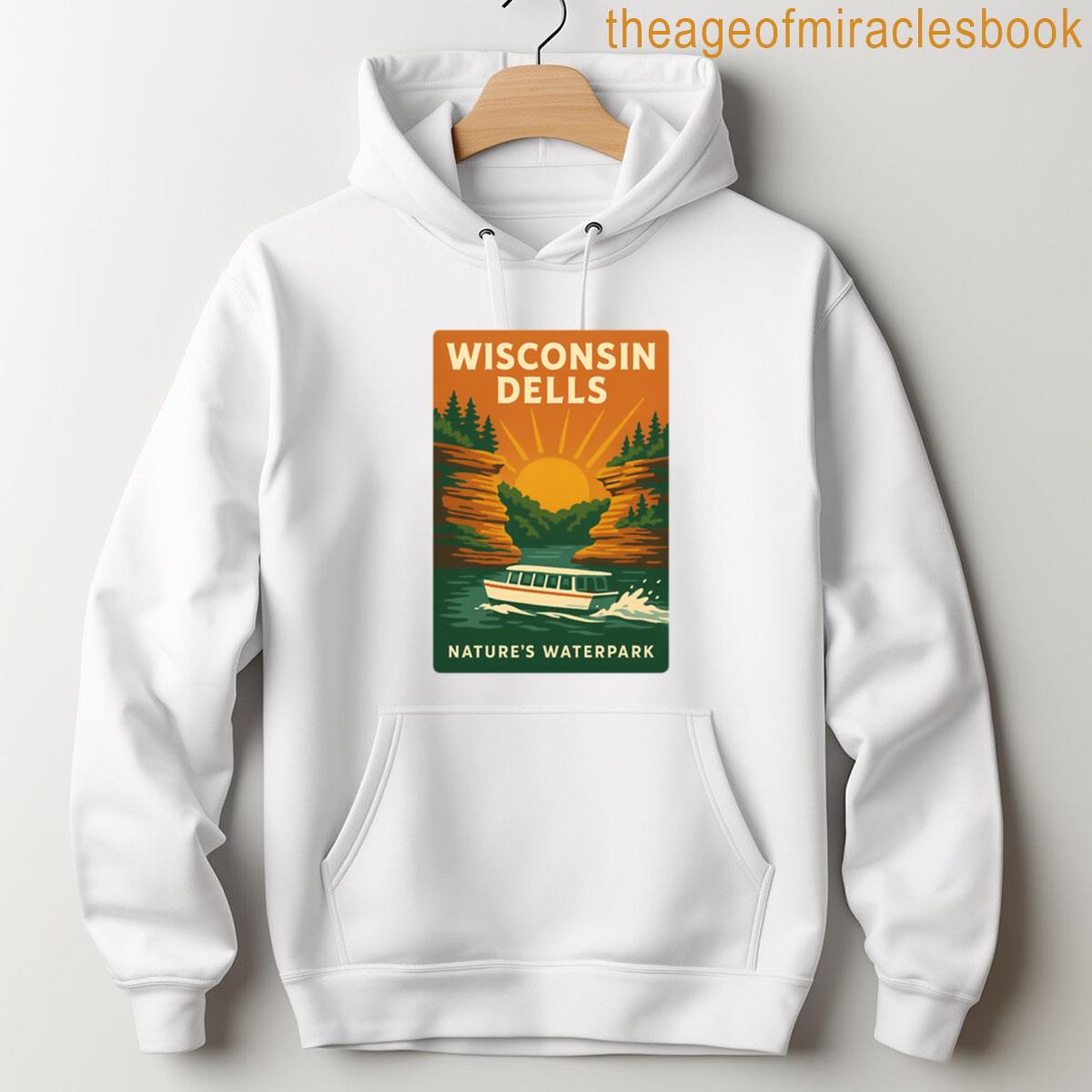 Alternative view of Vintage Wisconsin Dells Poster Natures Waterpark T-shirt