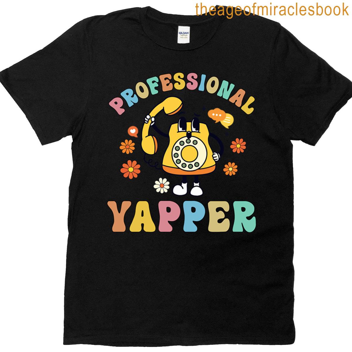 Professional Yapper Funny Appreciation Gifts For Slp Slpa Speech Therapy Sped Education Teacher T-shirt