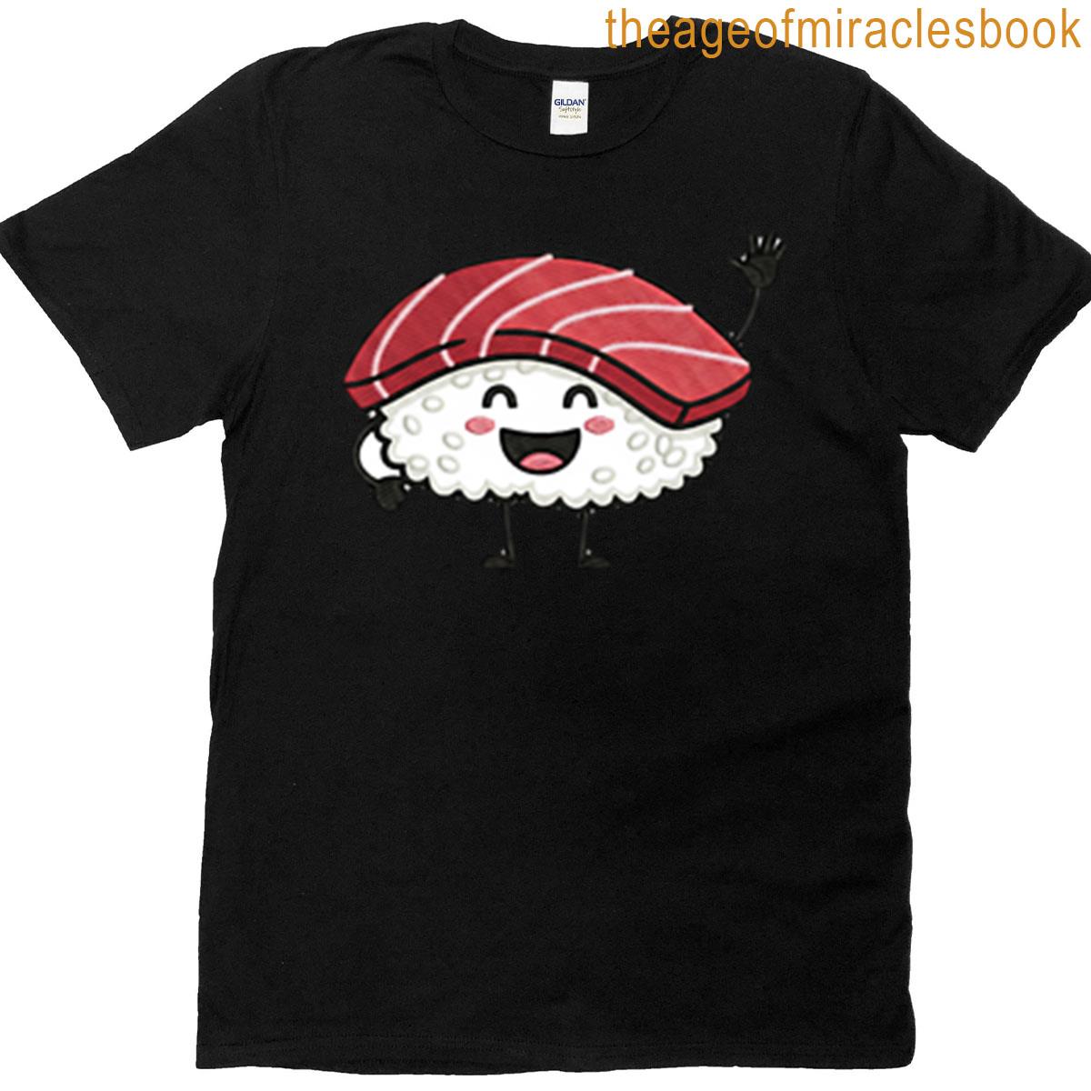 Anime Style Puni Sushi Friends Oversized T-shirt