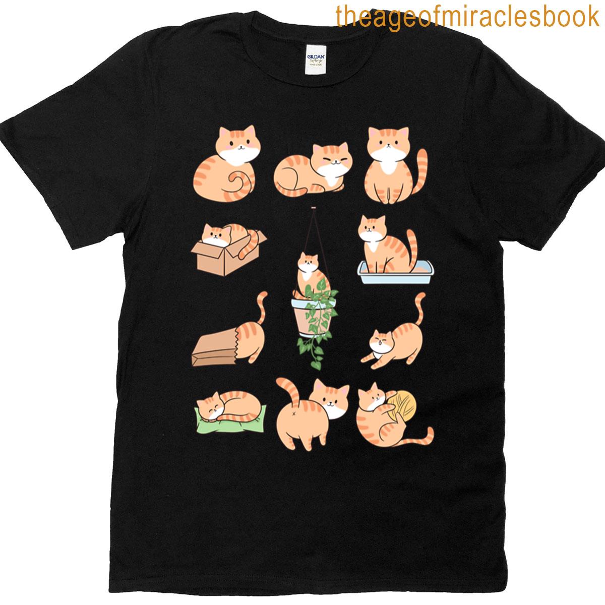Squat N' Surf Orange Tabby Cat T-shirt (UK) main image 1