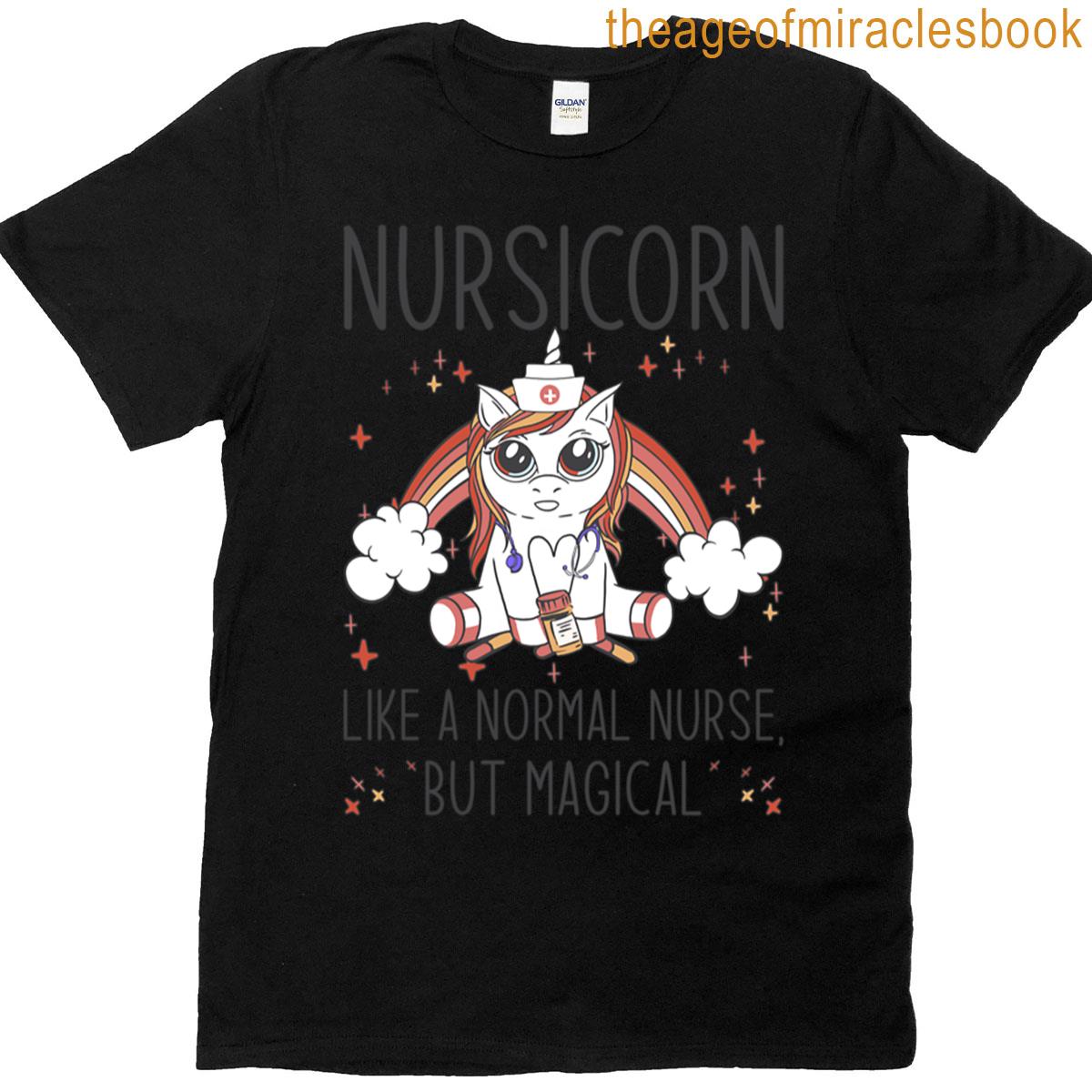 Nursicorn Magical Unicorn Nurse Design For Whimsical Healthcare Heroes T-shirt