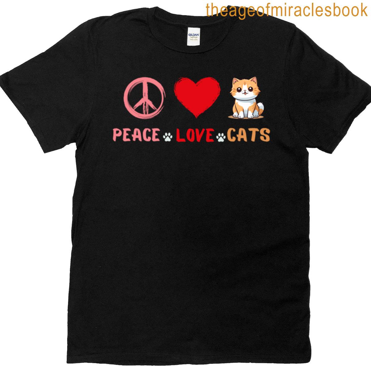 Peace Love Cats T-shirt