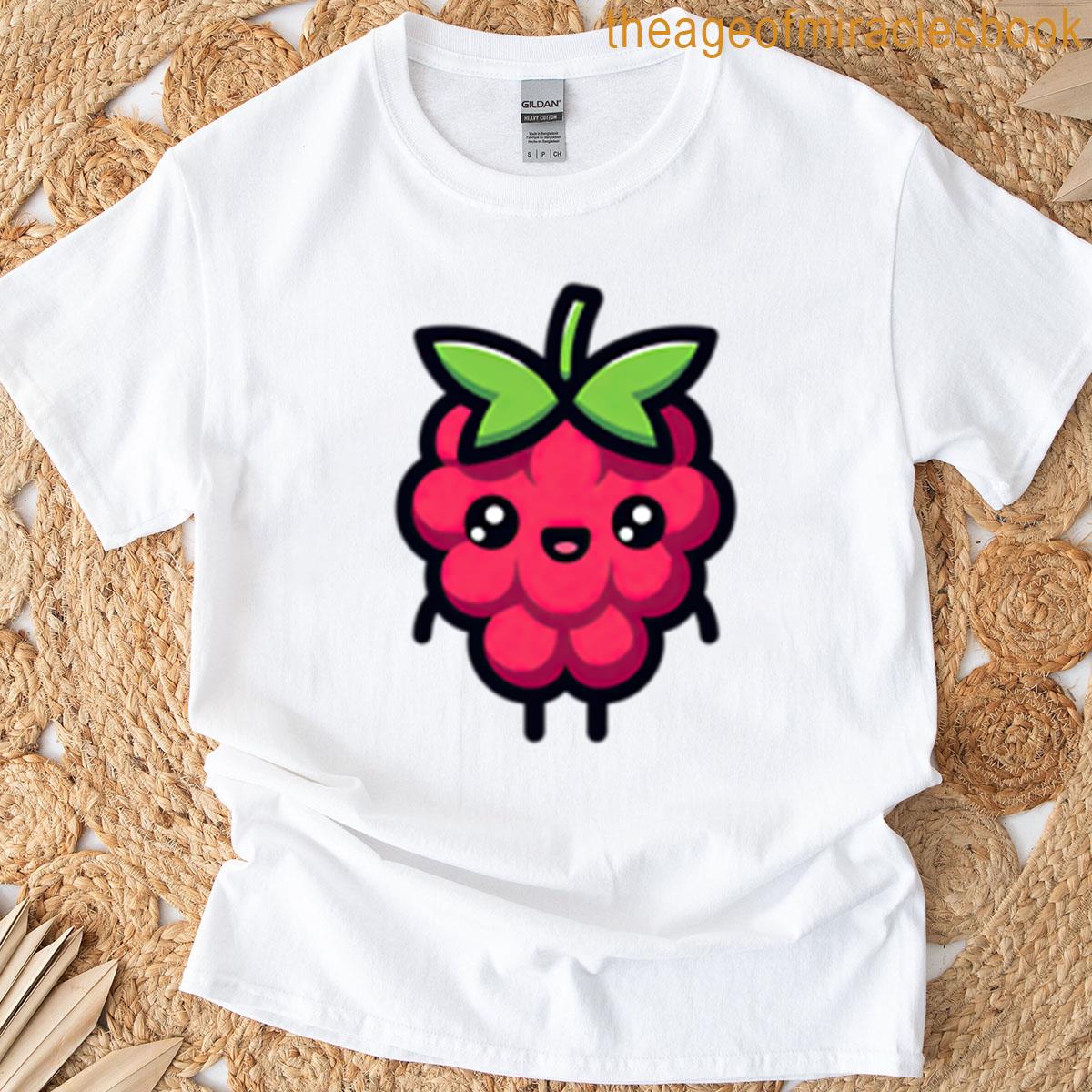 Kawaii Raspberry Cartoon Character With Big Eyes T-shirt