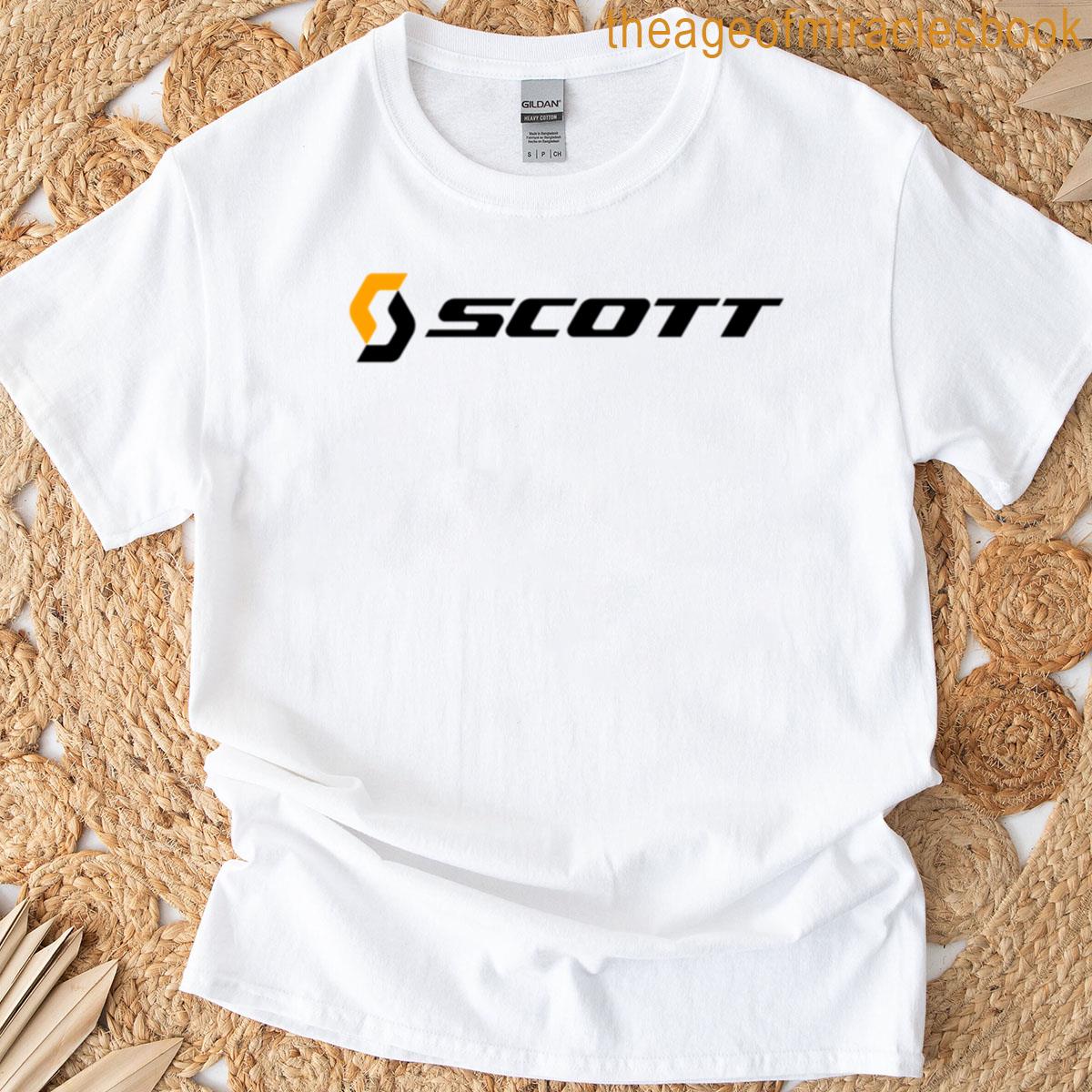 Simple Orange Black Scott Bike Logo T-shirt