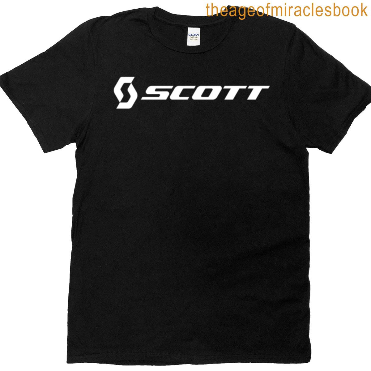 Simple White Scott Bike Logo T-shirt
