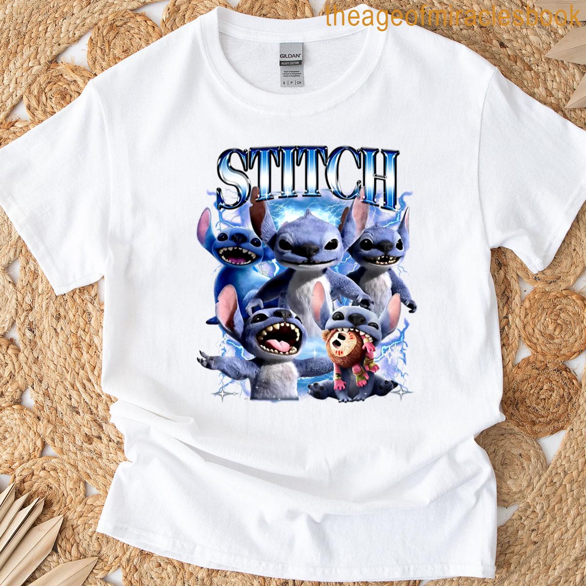 Stitch Lilo And Stitch 2025 Movies Cover Fan Art T-shirt