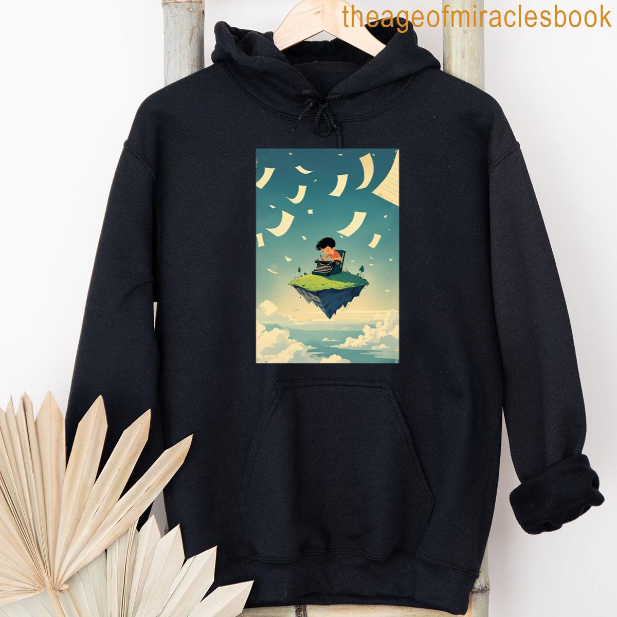 Alternative view of Writers Floating Island Minimalist Creativity Poster T-shirt