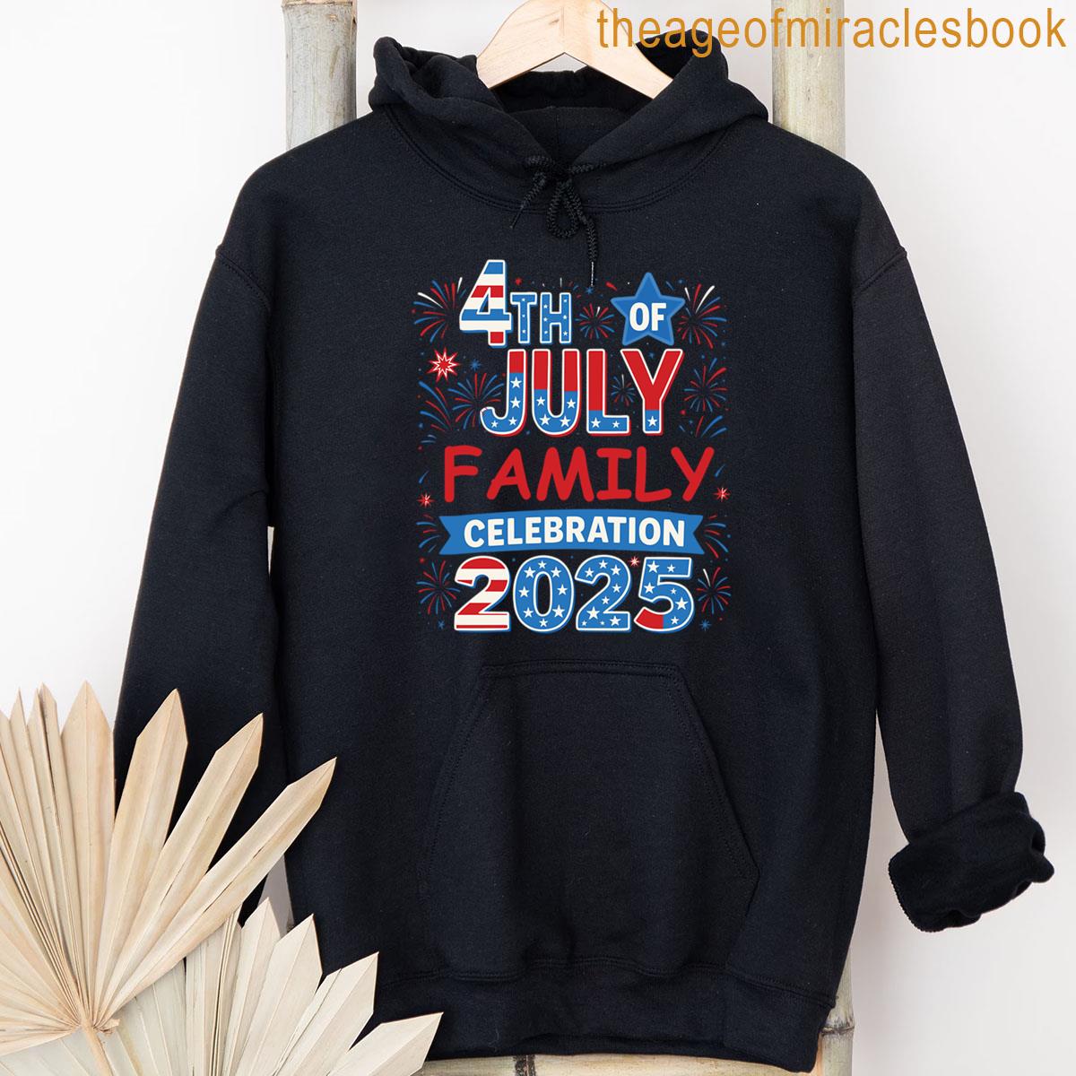 Alternative view of 4th Of July Family Celebration 2025 Family Matching Group T-shirt