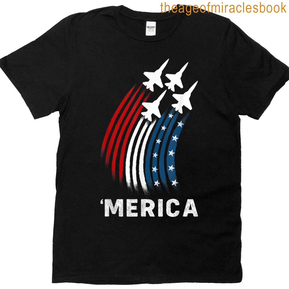 4th Of July For Men Boys Funny Merica American Flag T-shirt