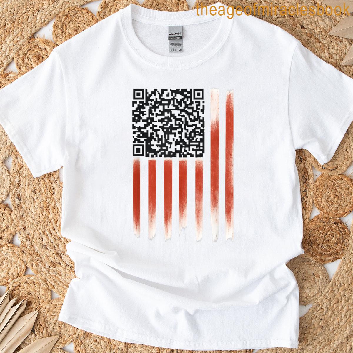 Funny Code Qr Flag Trumpps Qr Funny Vintage T-shirt