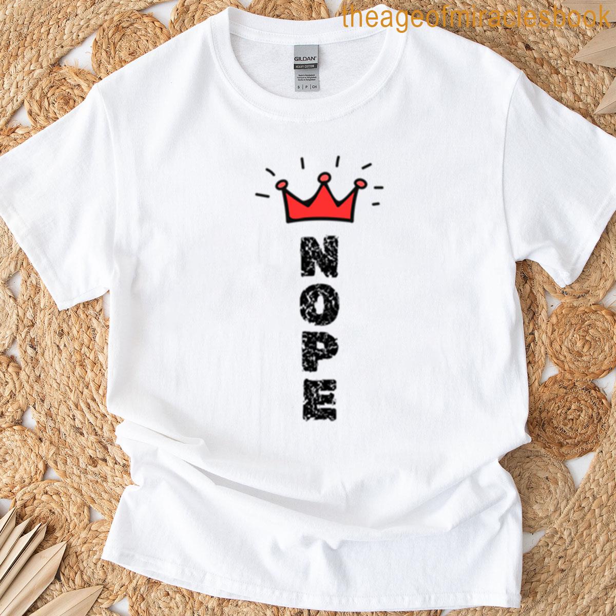 No Kings Red Crown Anti-monarchy Usa Patriotic Protest Design Premium T-shirt