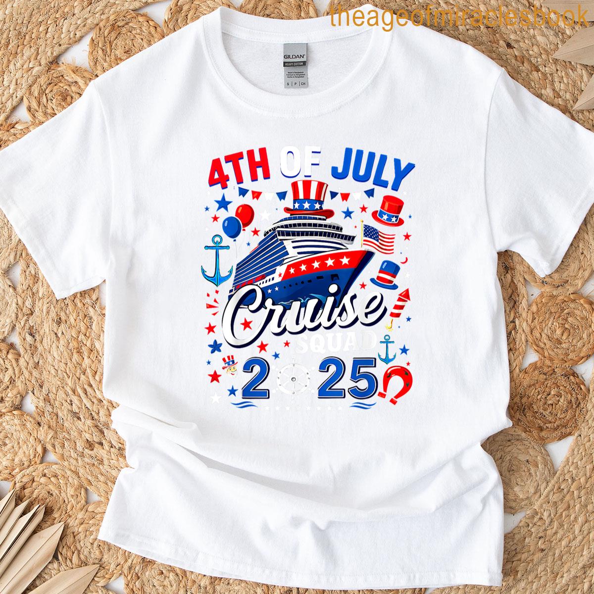 4th Of July Cruise Patriotic American Cruising Summer Family T-shirt