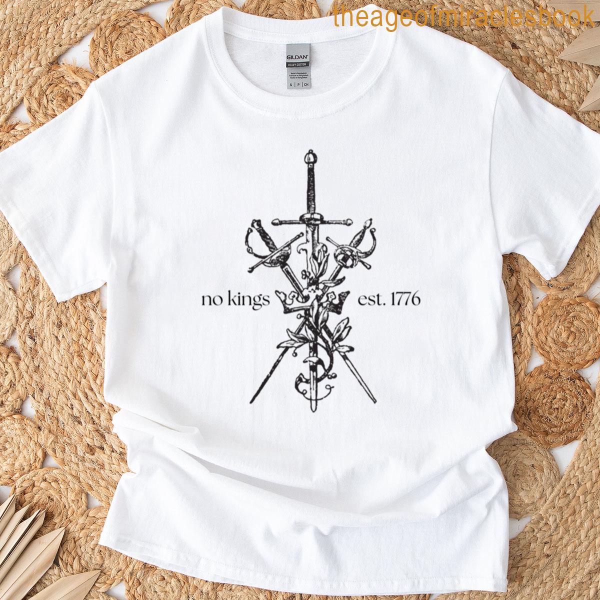 No Kings Swords Medieval Anti Tyranny Anti Facist T-shirt