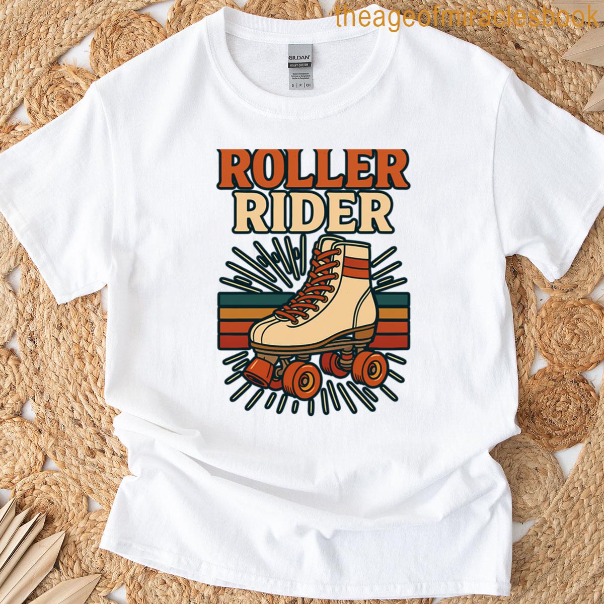 Roller Rider Retro Vintage Roller Skating T-shirt