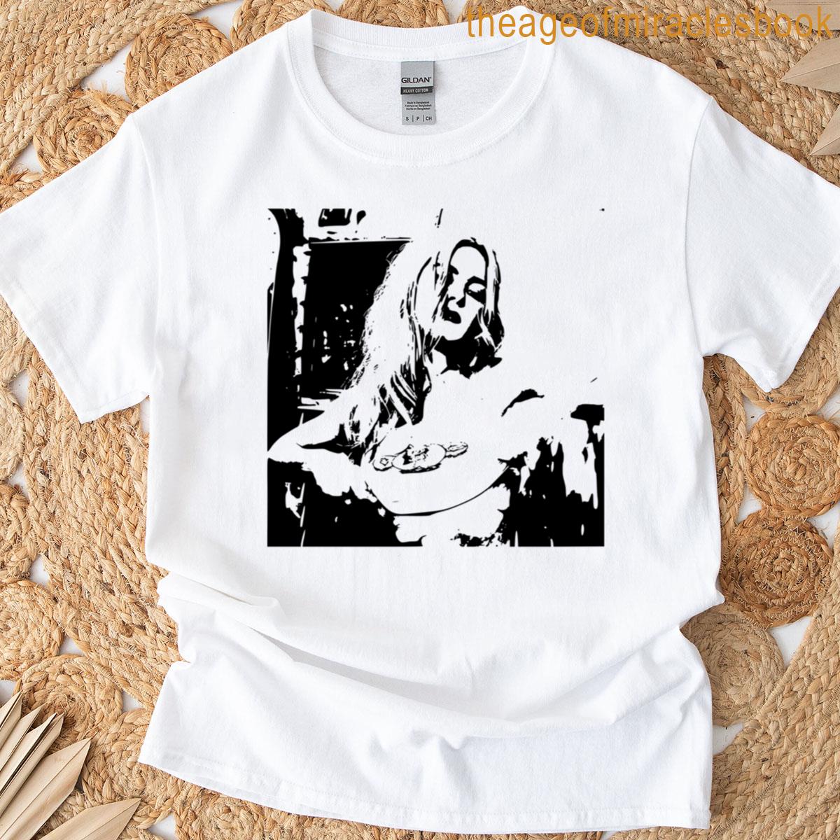 Striking Monochrome Silhouette Of Addison Rae T-shirt