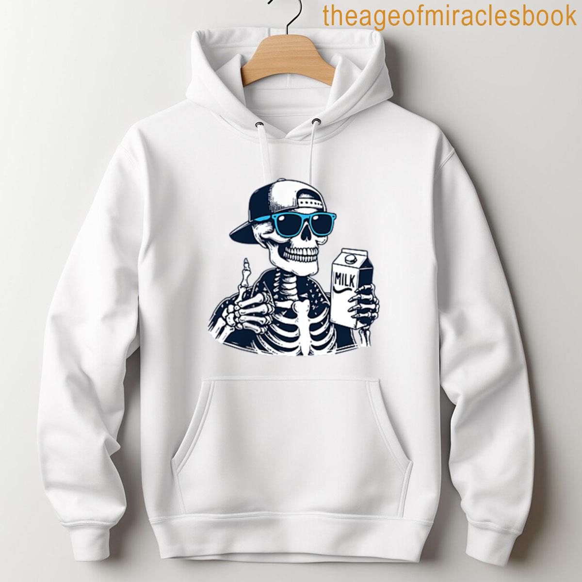Alternative view of 2 Sides Skeleton Just A Dad Who Always Came Back With The T-shirt