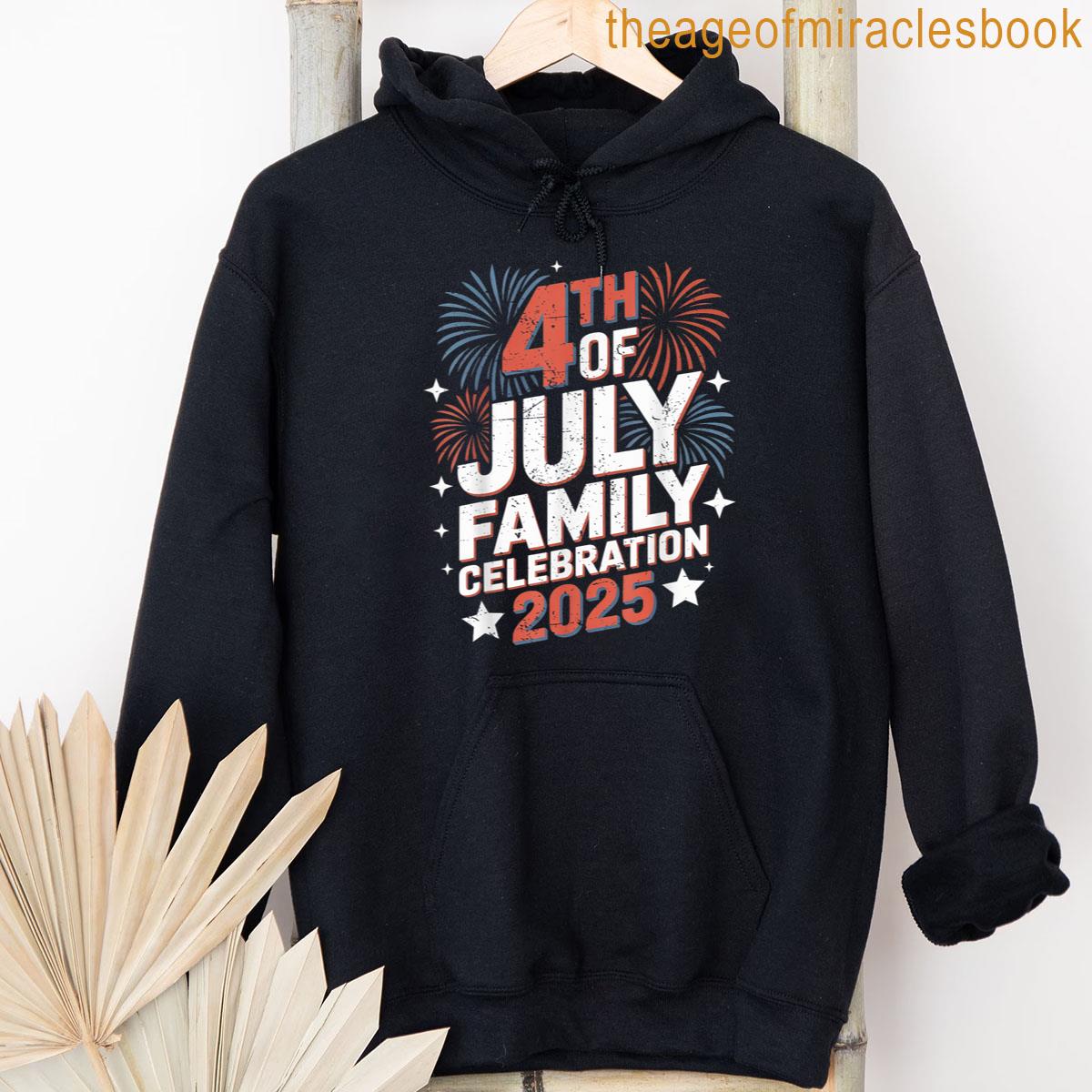 Alternative view of 4th Of July Family Celebration 2025 Family Matching Group T-shirt
