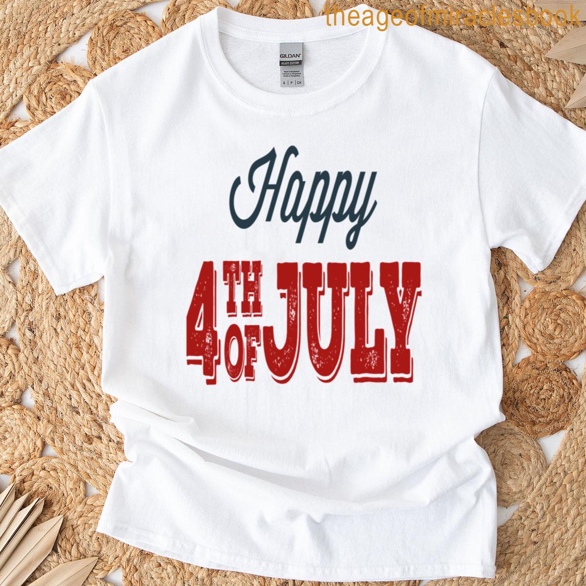 Happy 4th Of July Vintage Retro Independence Day Oversized T-shirt