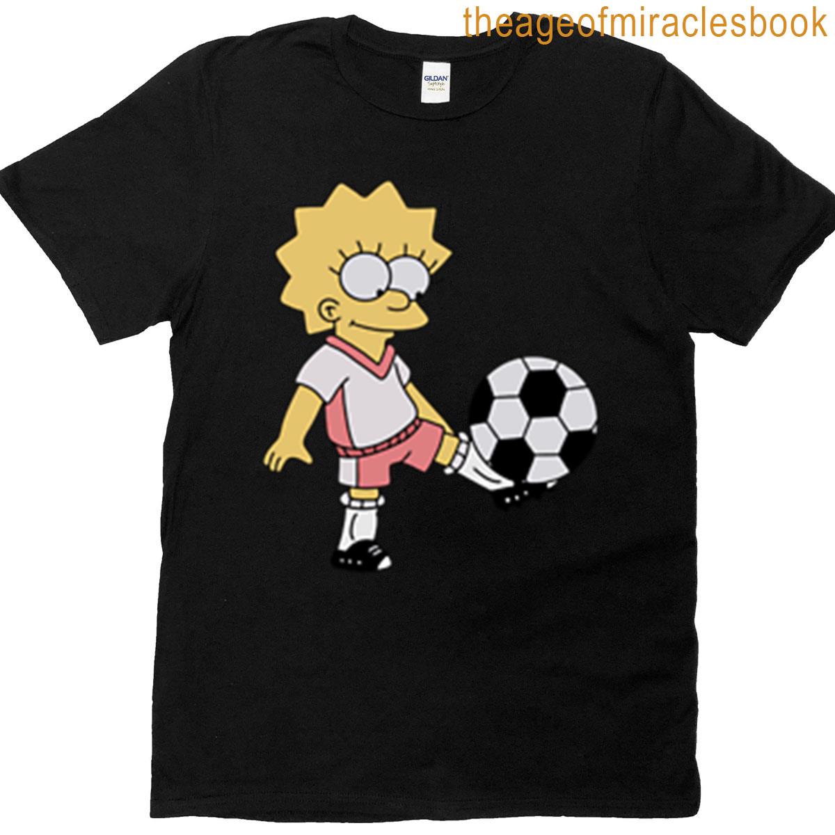 Lisa Simpson Playing Soccer Active T-shirt