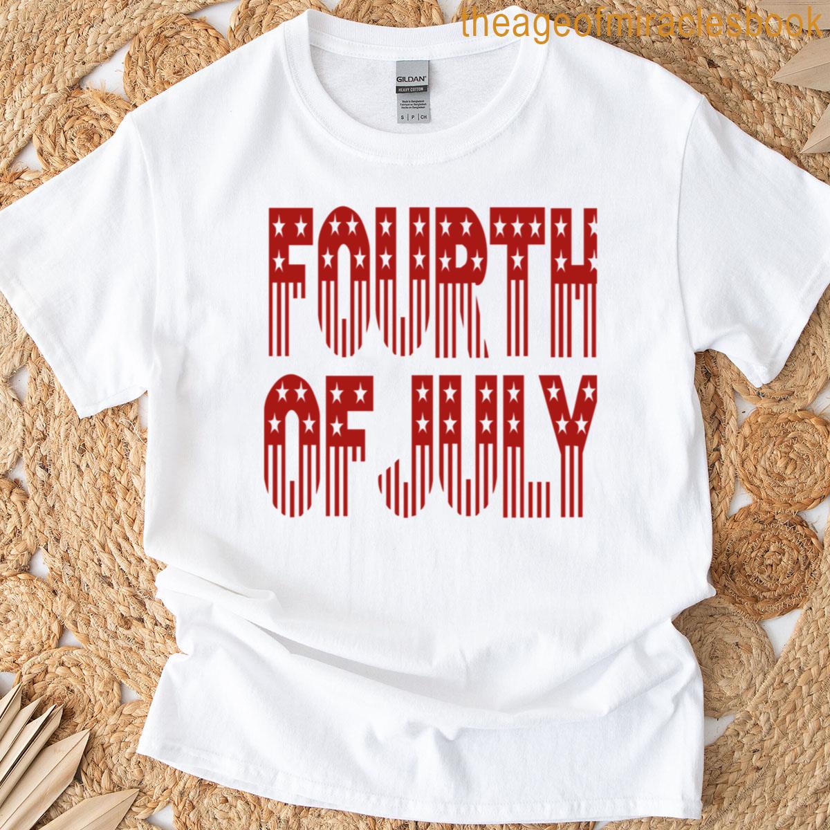 Vintage Retro Independence Day Happy 4th July T-shirt