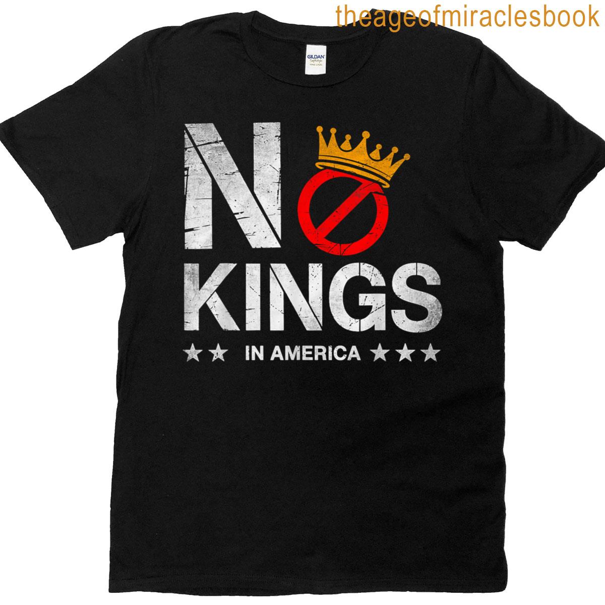 No Kings In America Patriotic Pro-democracy Protest June 14 T-shirt