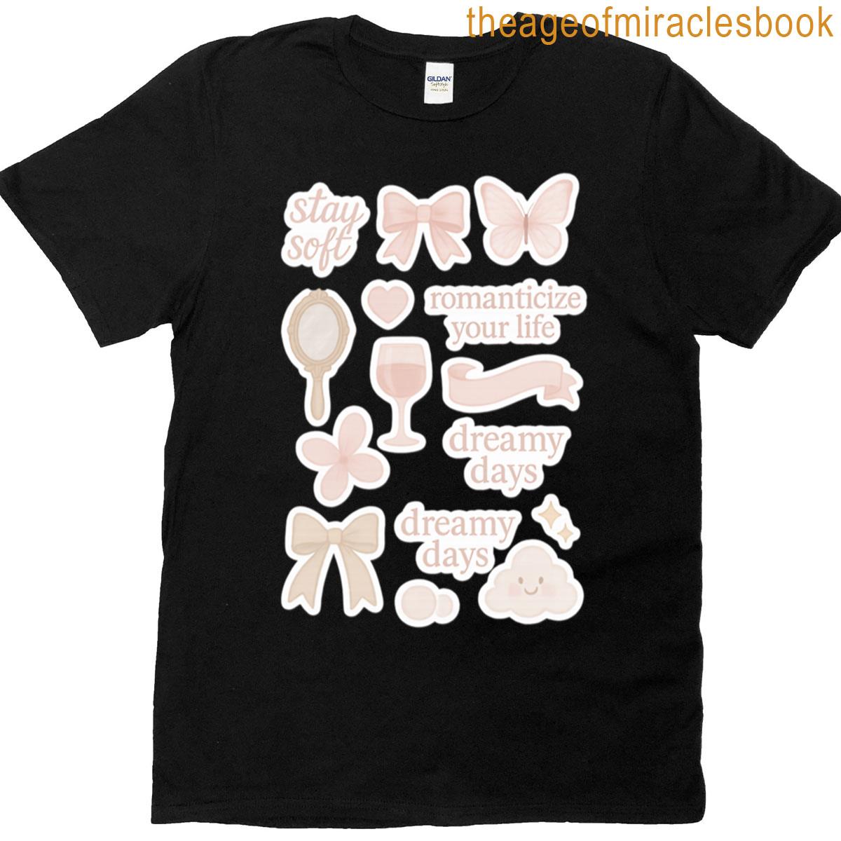 Romanticize Your Life Coquette Aesthetic Sticker Pack T-shirt