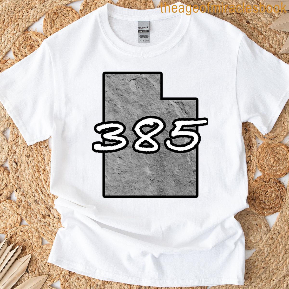 385 Utah Funny Utah Area Code Oversized T-shirt