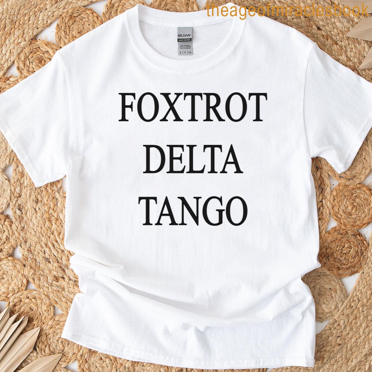 Foxtrot Delta Tango Black Oversized T-shirt
