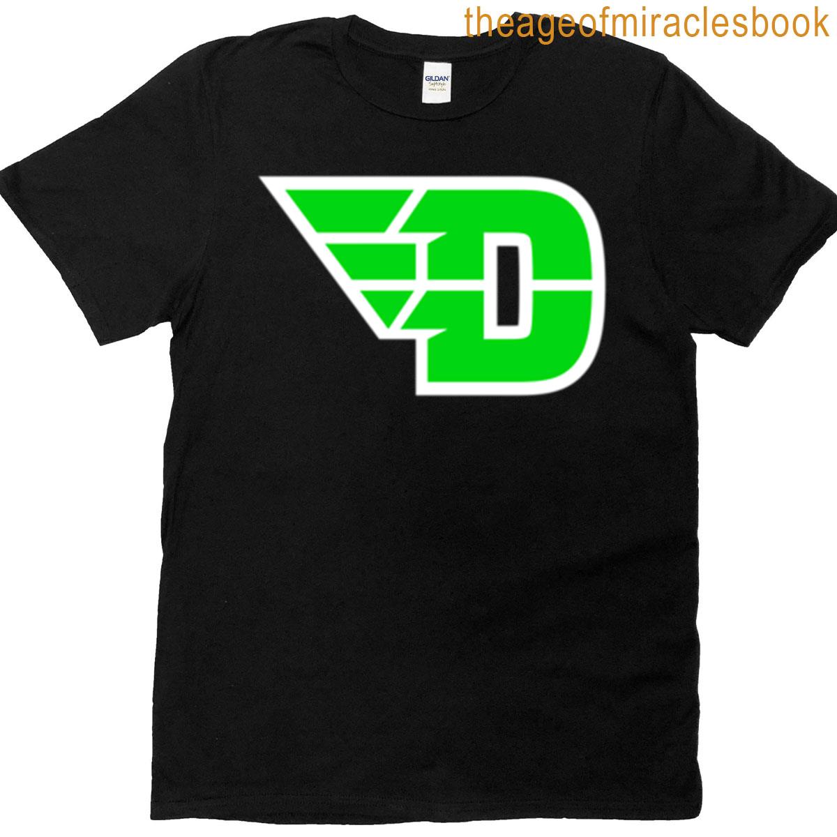 Green University Of Dayton Logo T-shirt