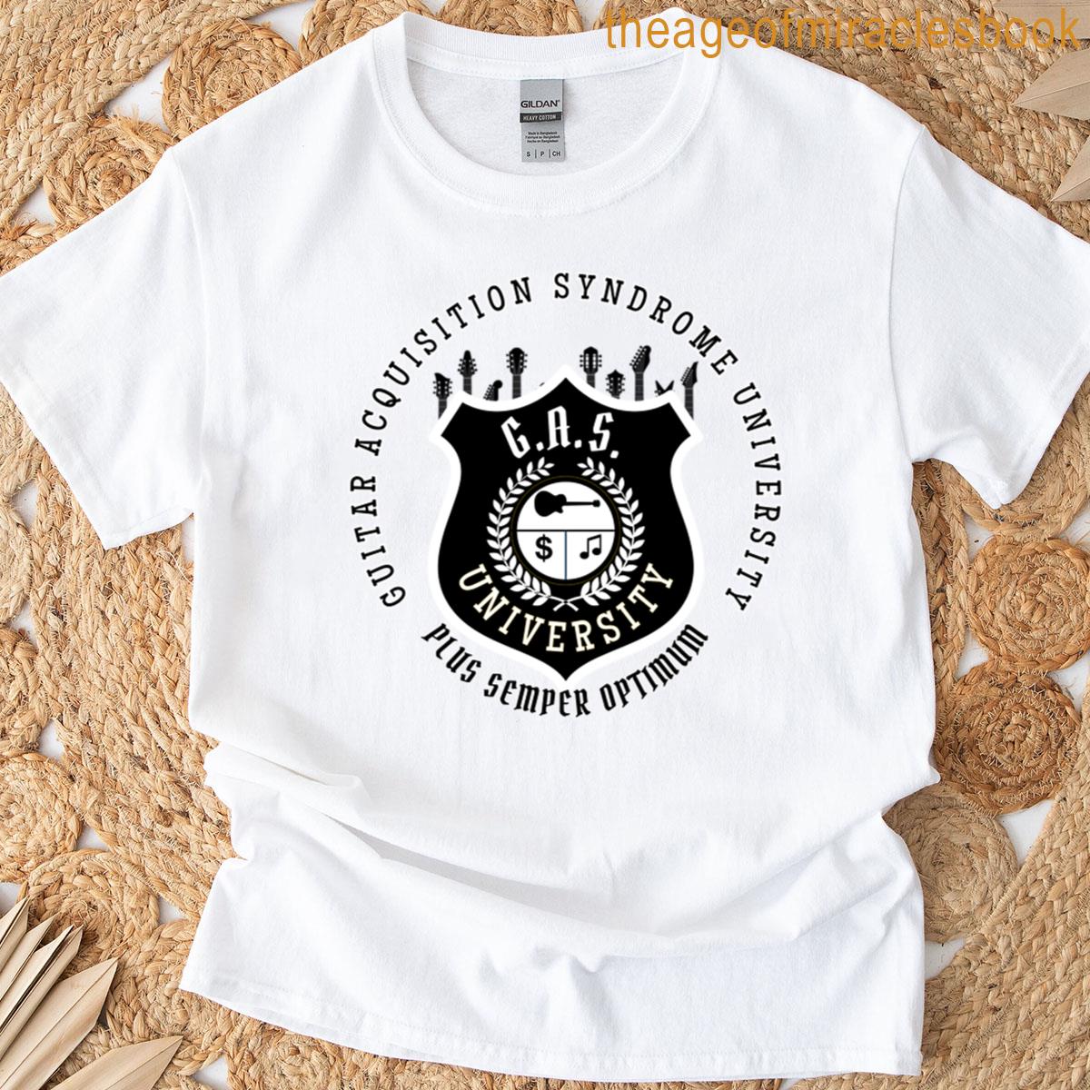 Guitar Acquisition Syndrome University Logo Oversized T-shirt