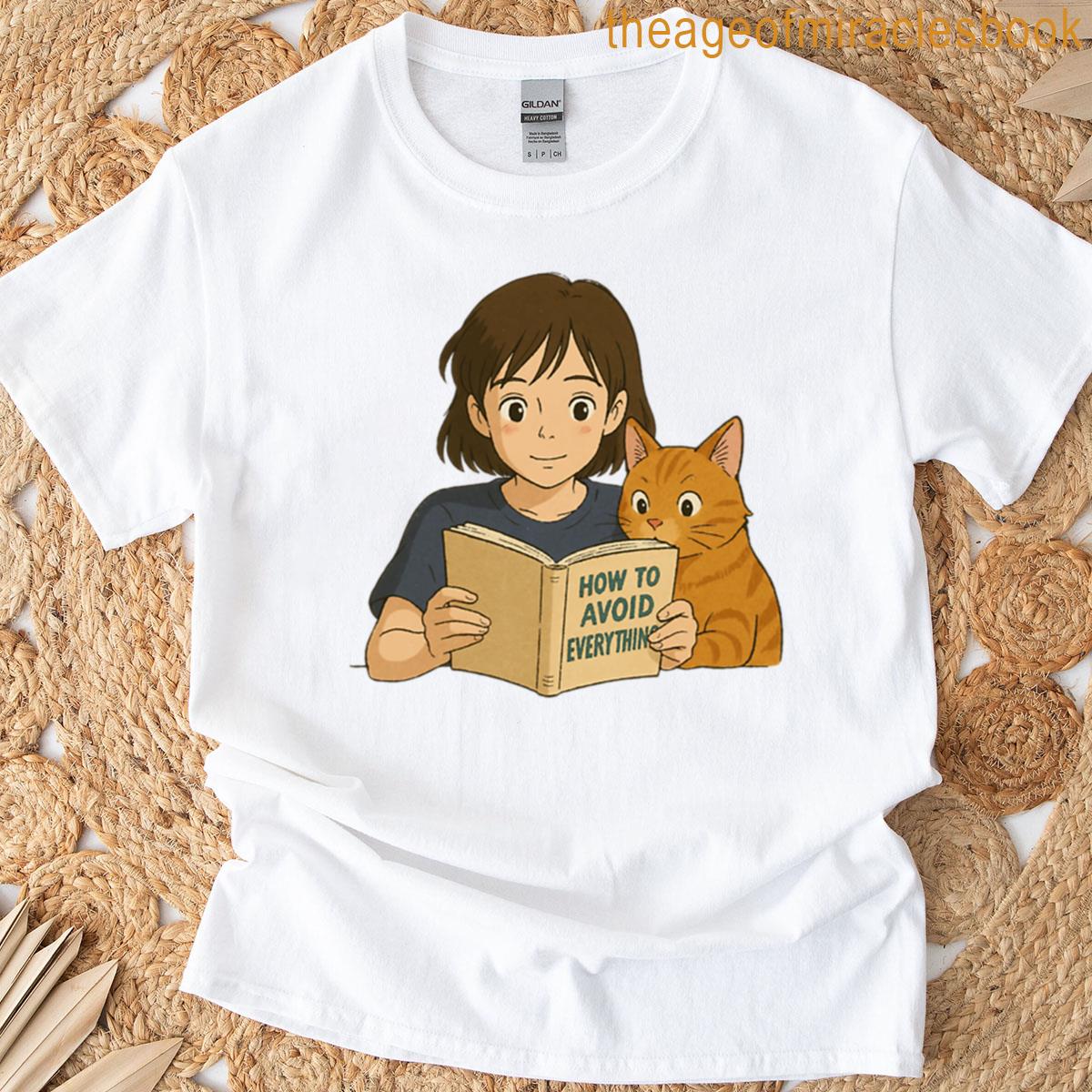 How To Avoid Everything Girl And Cat T-shirt