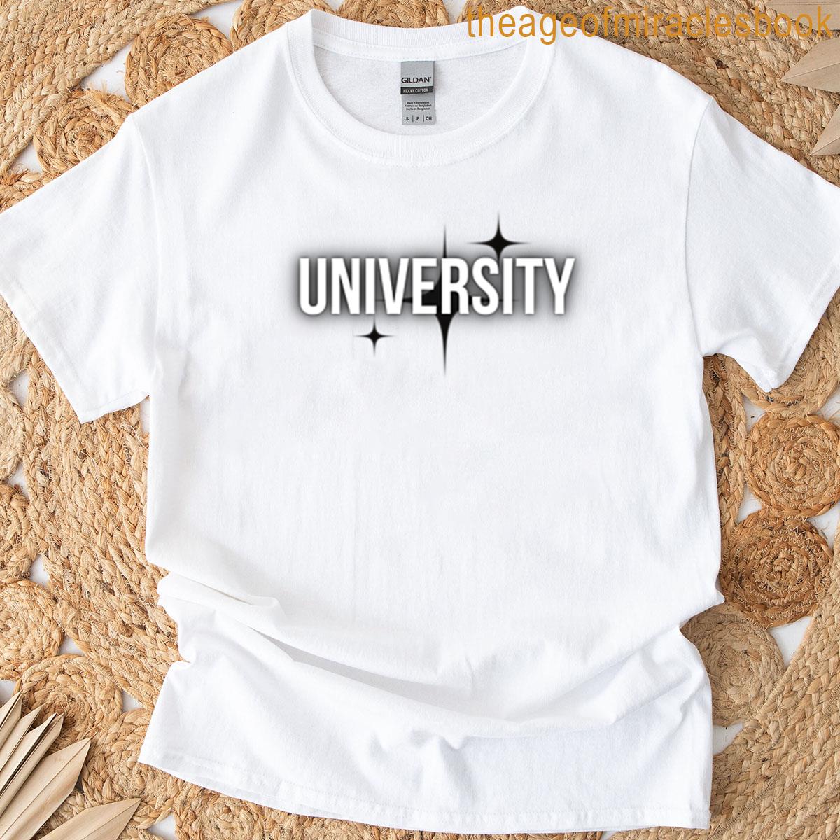 Minimalist Starry University Logo T-shirt