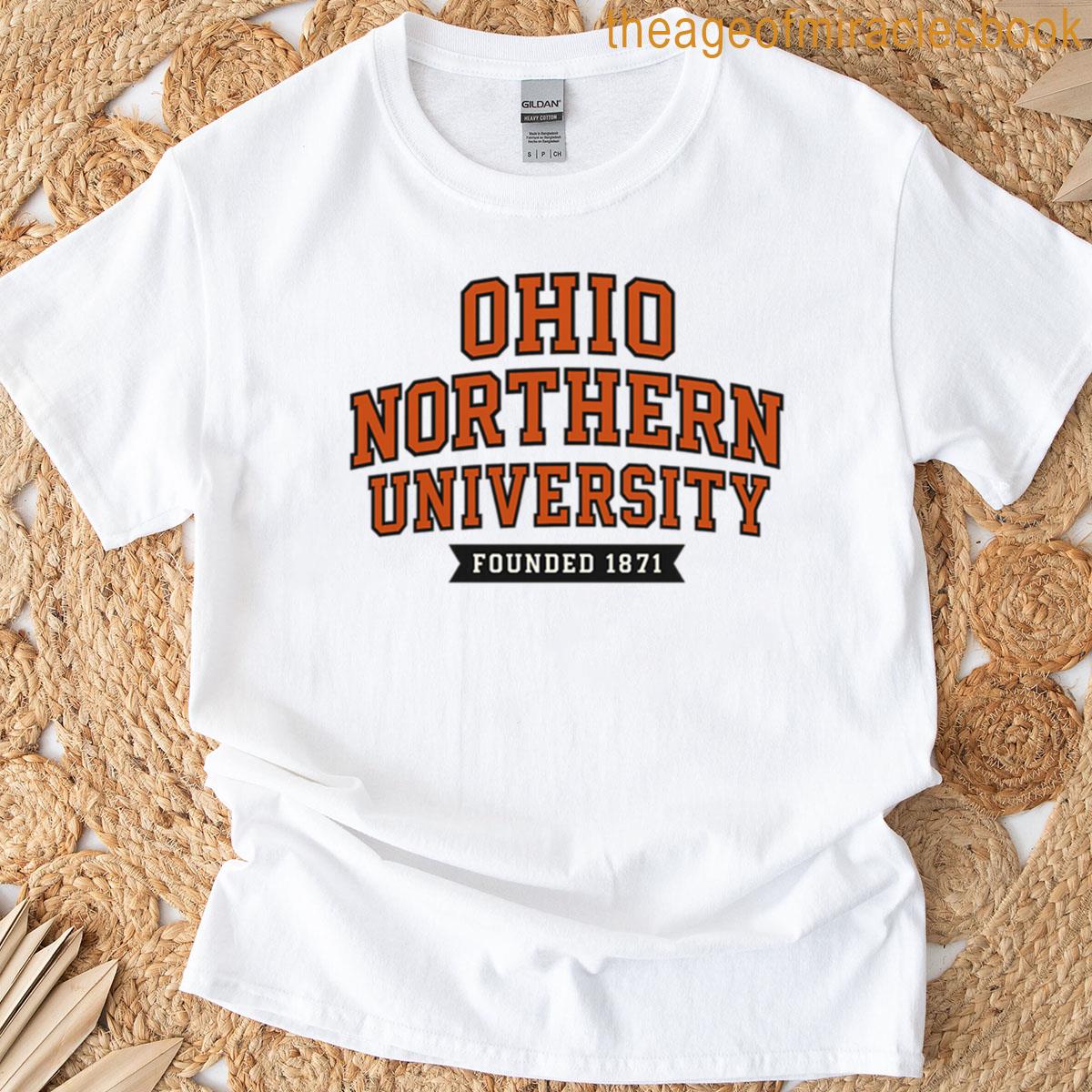 Ohio Northern University Vintage Logo Design T-shirt