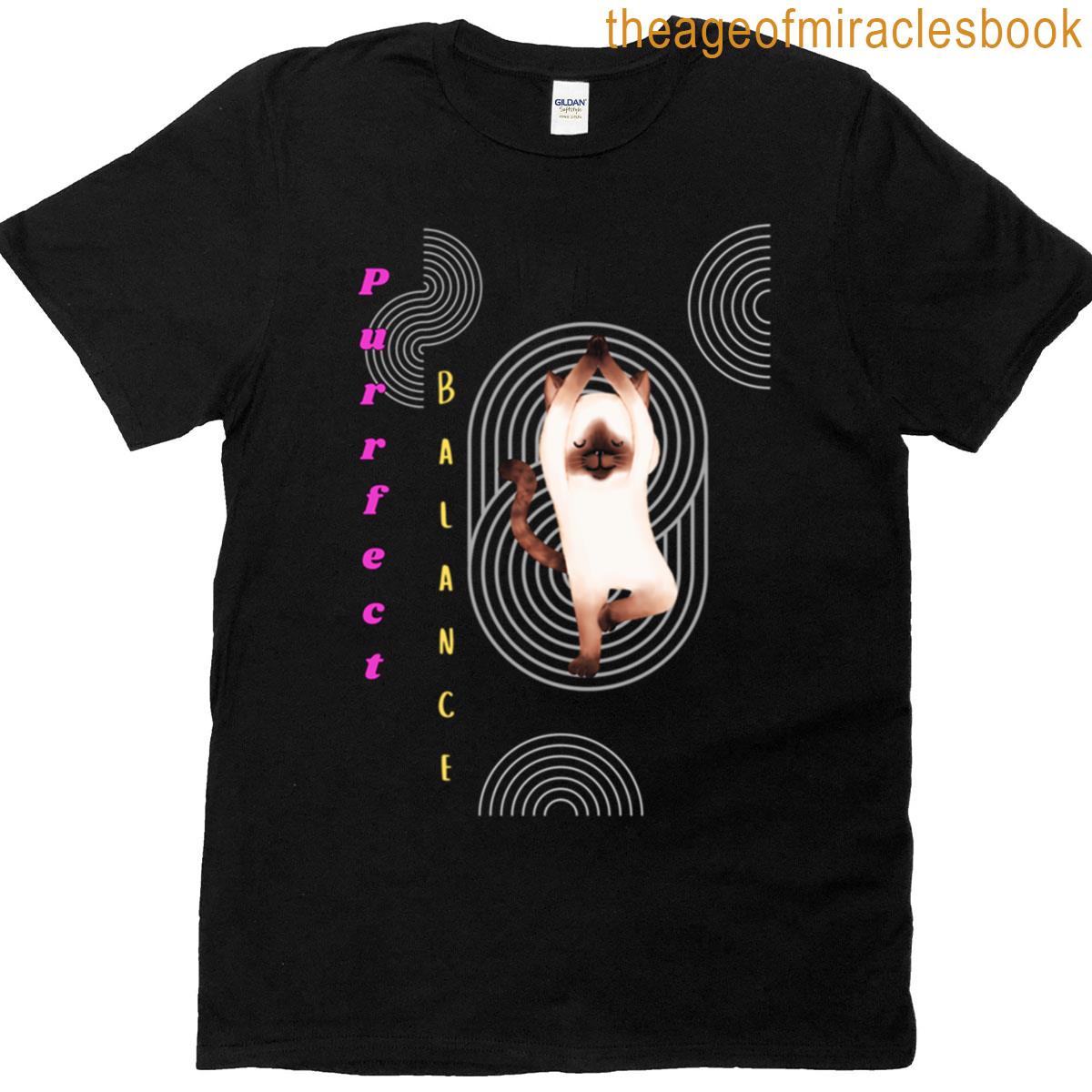 Purrfect Balance – Yoga Cat T-shirt