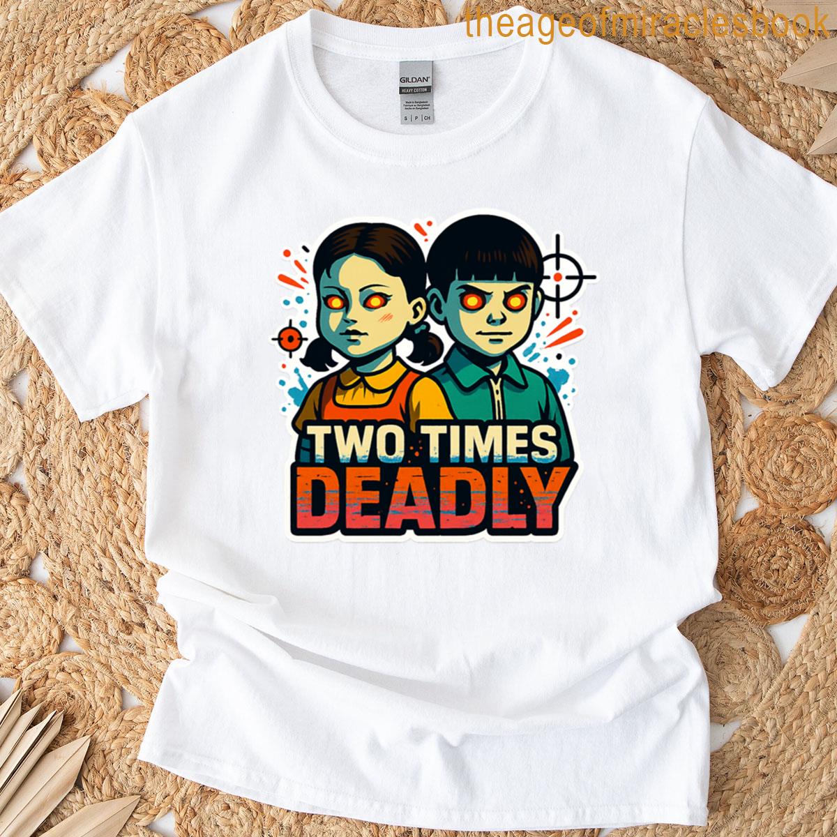 Two Times Deadly - Squid Game Squid Game Fanart Oversized T-shirt