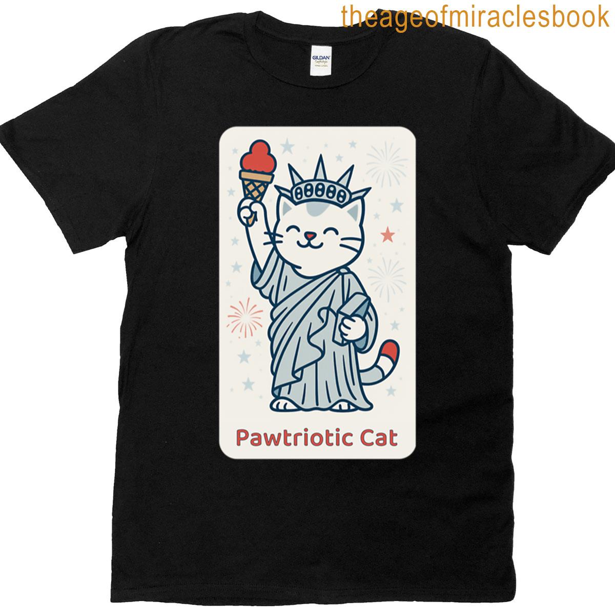 Pawtriotic Cat T-shirt