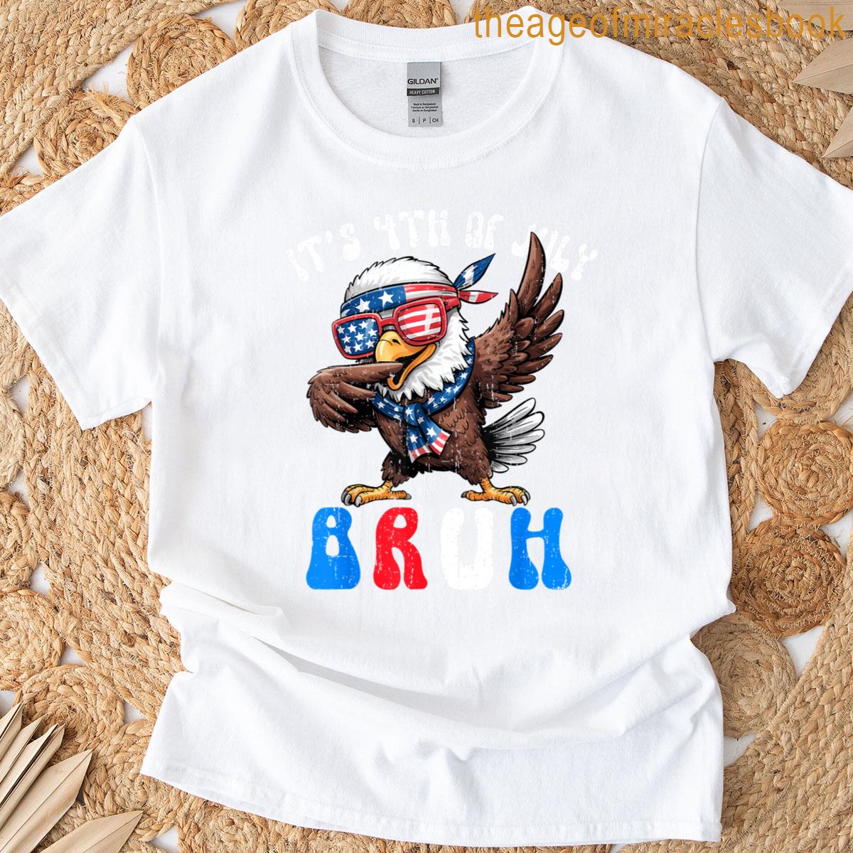 4th Of July Dab Bruh Eagle Meme American Flag Men Women Kid T-shirt