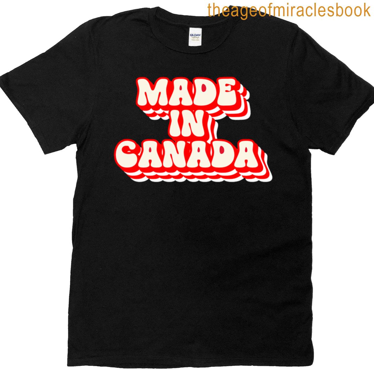 Made In Canada Retro Design T-shirt